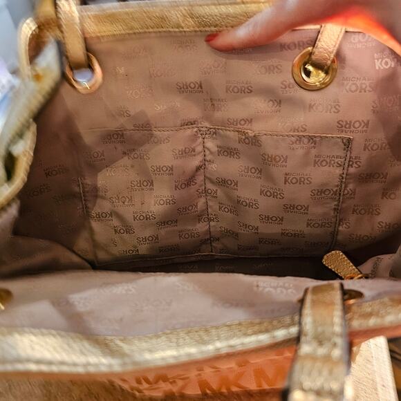 Michael Kors Gold Tote Bag